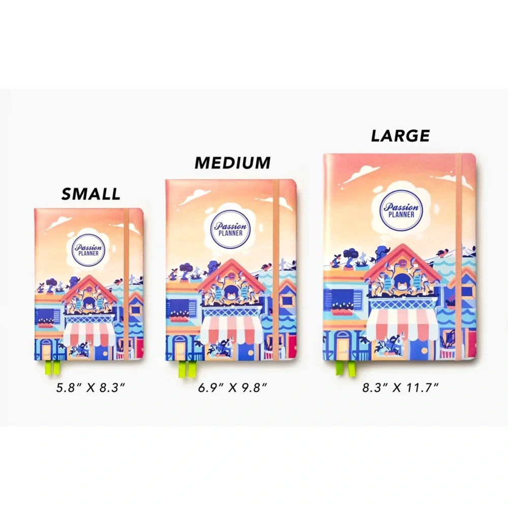 Passion Planner Hardcover Weekly Undated Planner Sunset Ave Small New In Package